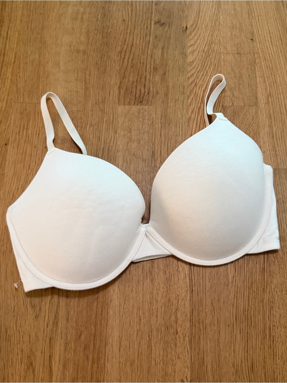Organic Basics 36DD Cream Padded Underwire Bra